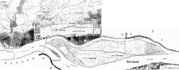 Mapa stabilního katastru z roku 1848